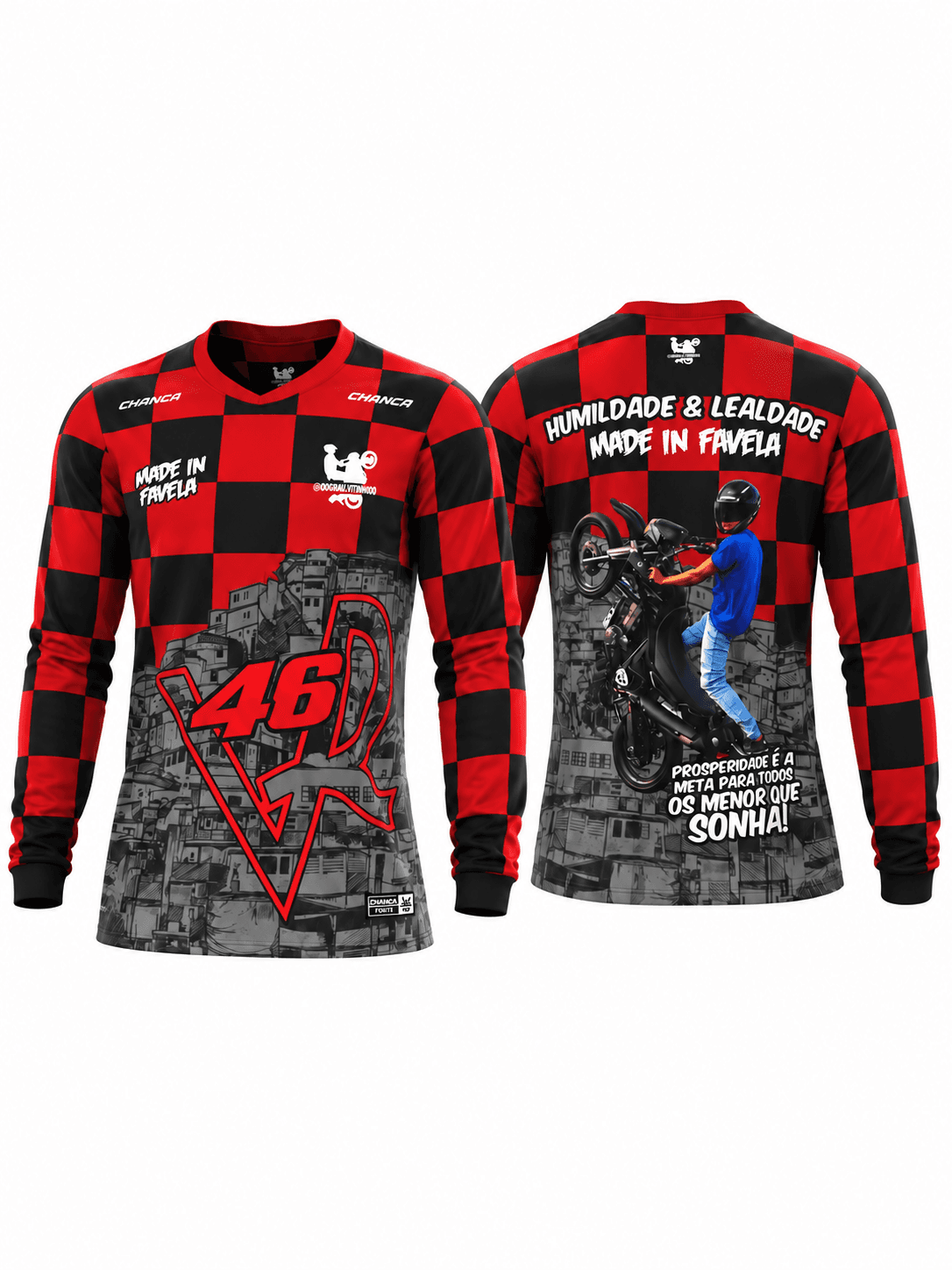 Camiseta Manga Longa - XADREZ — foto 2