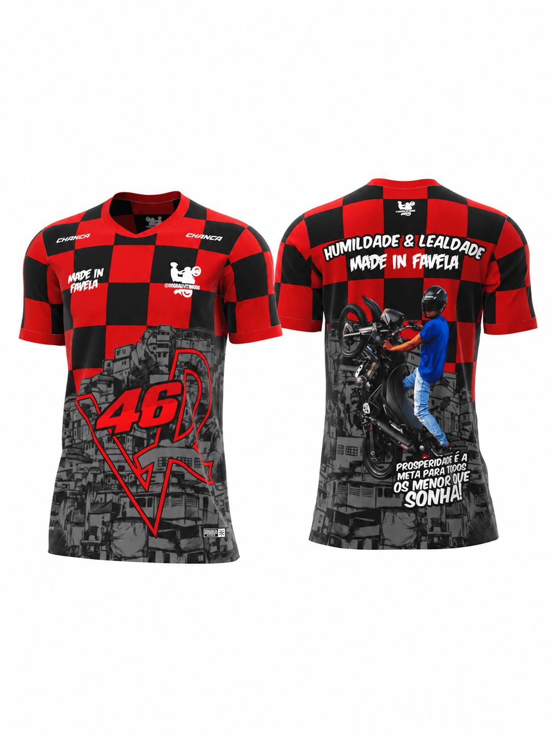 Camiseta Manga Curta - XADREZ